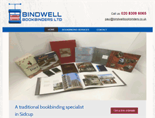 Tablet Screenshot of bindwell.co.uk